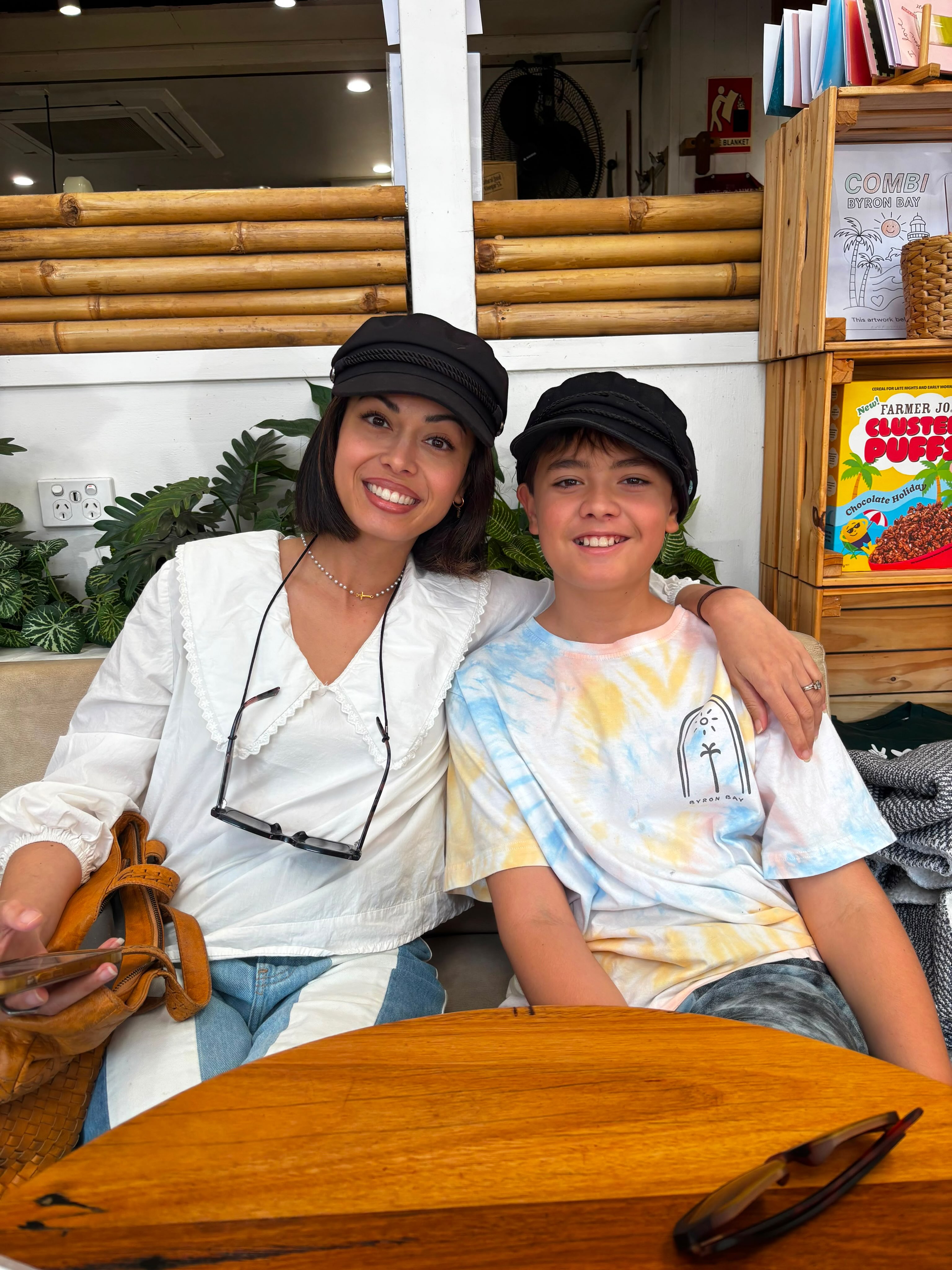Kimberly with her three boys